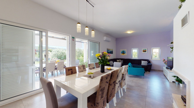 Innere, Villa Giove, Solta, mit beheiztem Pool, nahe dem Meer Grohote