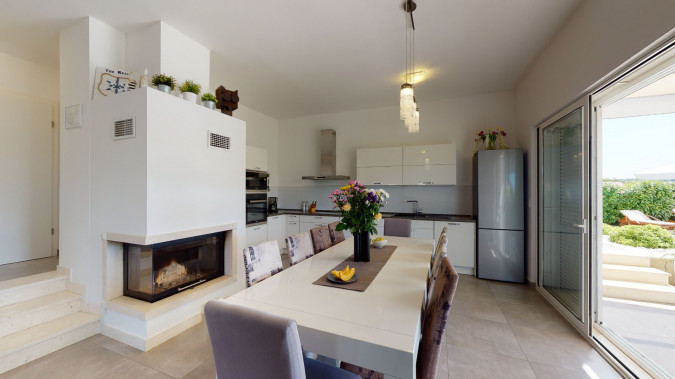 Innere, Villa Giove, Solta, mit beheiztem Pool, nahe dem Meer Grohote