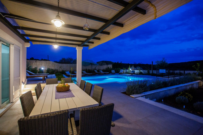Au&szlig;en, Villa Giove, Solta, mit beheiztem Pool, nahe dem Meer Grohote