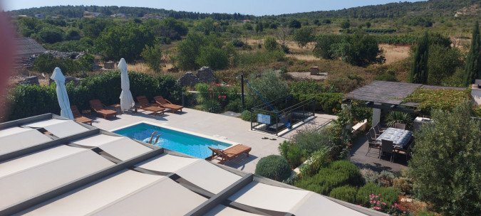 Villa Giove, Solta, mit beheiztem Pool, nahe dem Meer Grohote