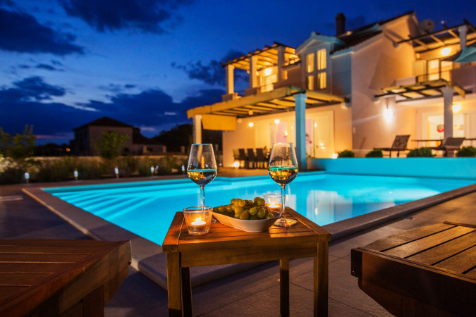 Au&szlig;en, Villa Giove, Solta, mit beheiztem Pool, nahe dem Meer Grohote